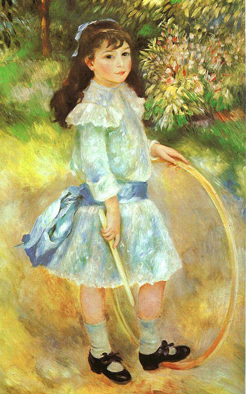 Pierre Renoir Girl with a Hoop